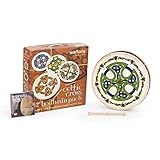 Bodhran Brosna-Kreuz mit Tasche und Kipperschlägel, 30,5 cm