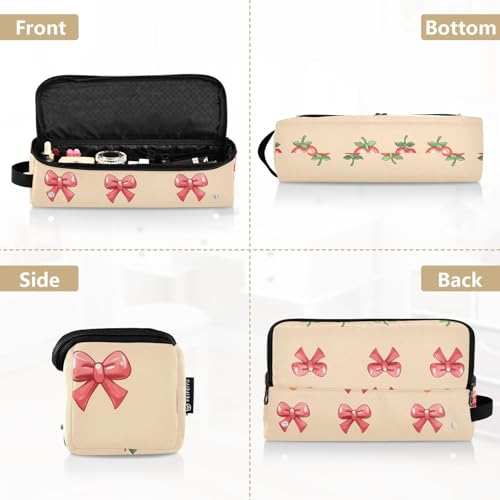 Bolsa de viaje para herramientas de cabello Strawberry Marble, resistente al calor, para planchas y rizadores, organizador portátil miniatura 5