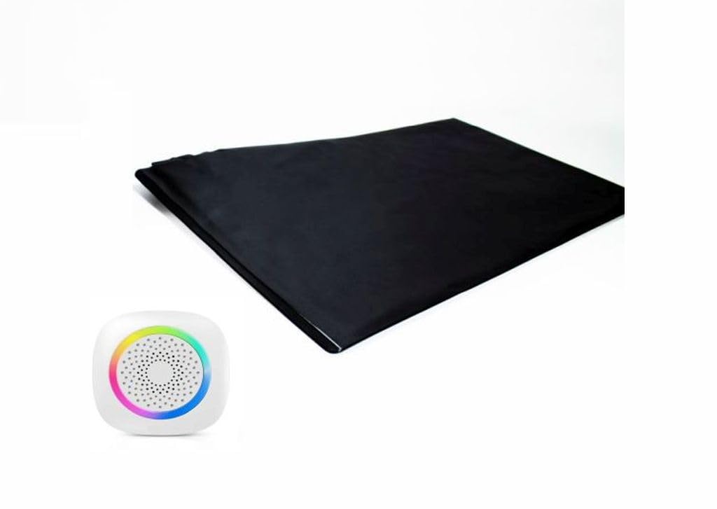 Funk-Alarmtrittmatte - Pflegehilfe - mit Funkempfänger - 70cm x 40cm - Demenz Sturzprävention - Wegläuferschutz