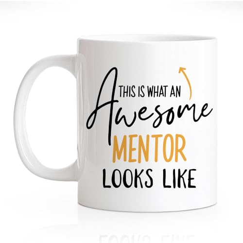 RZHV This Is What An Awesome Mentor Look Like 11 Oz Novelty Mug, Funny Coffee Mug for...