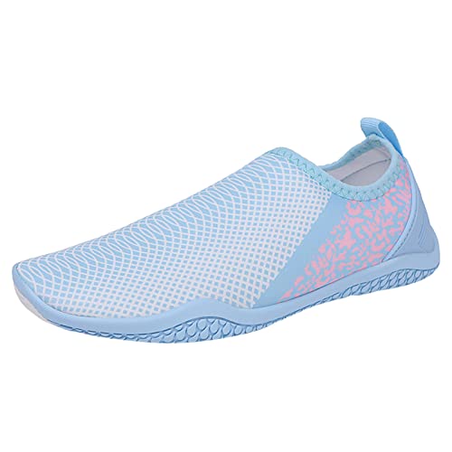 Genérico New Zapatillas Mujer Zapatillas Senderismo Mujer Zapatillas Deporte para Mujer, Verano, Nuevo patrón, Sencillo y Secado rápido, Antideslizantes, para Zapatillas Training (Sky Blue, 46)