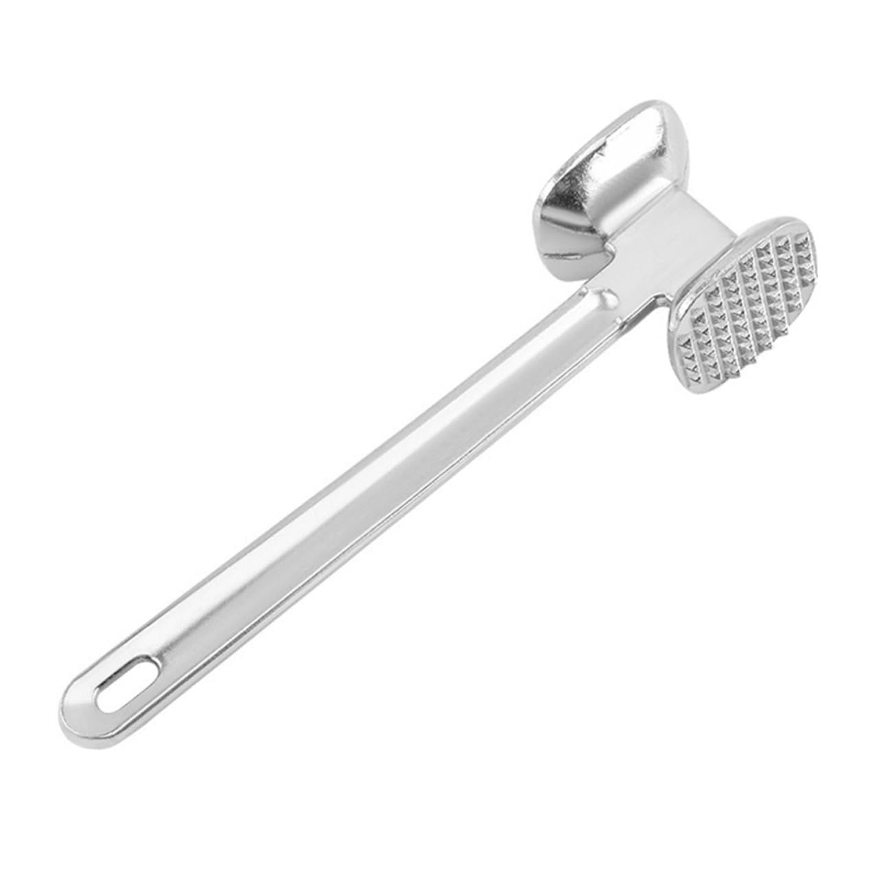 Hemobllo Dual Sided Aluminium Alloy Meat Mallet Meat Tenderizer Hammer for Pounding Beef Chicken Pork for Tenderizing Crushing Garlic and Making Bread Crumbs