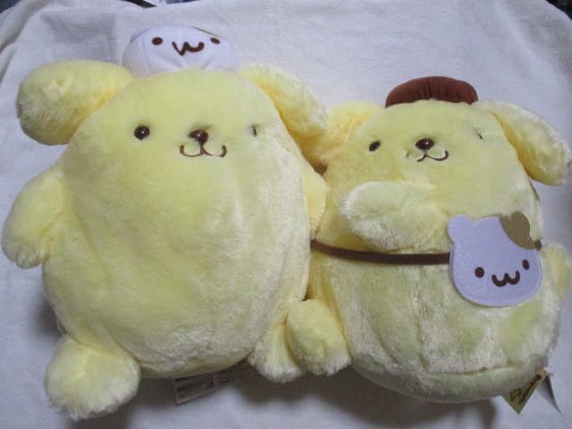Amazon.co.jp: ポムポムプリン BIG ぬいぐるみ どうぶつさん帽子と