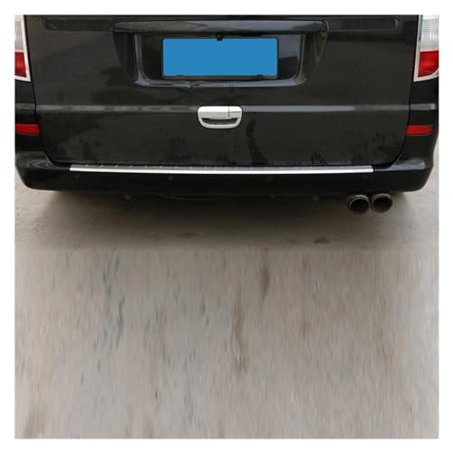 Parachoques trasero Mercedes Viano W639 protector maletero acero 5