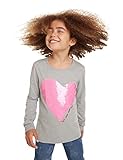 T-Shirt;Herz;Wendesequenz Desigual Mädchen T-Shirt Virginia Langarmshirt, Grau (Gris Vigore Claro 2042), 116 (Herstellergröße: 5/6)