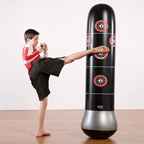 Pure Boxing MMA Target Bag Inflatable Punching Bag, black (8911TB)