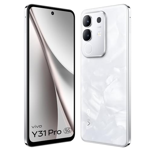 Image of vivo Y31 Pro 5G (Dreamy White, 8GB RAM, 256GB Storage) with No Cost EMI /Additional Exchange Offers