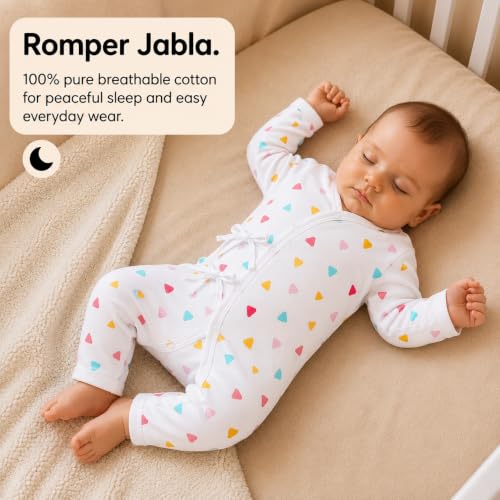 Image of The Mom Store Baby Romper Jabla Style For Boys And Girls | Cotton | Soft Infant Bodysuit | Trendy Stylish Sleepwear For Newborn Baby | Printed | Unisex Comfortable Everyday Baby Wear
