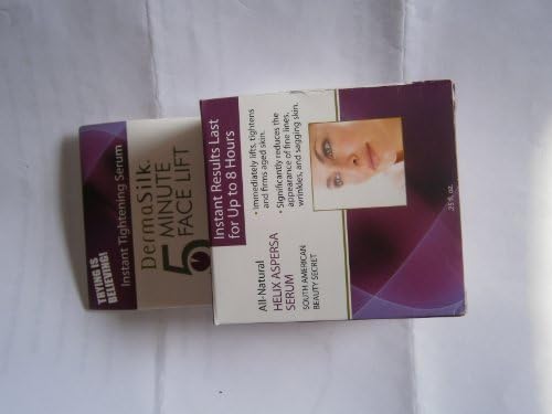 Dermasilk 5 Minute Face Lift ~ Helix Aspersa Serum Facial Skin Tightener .25oz (Quantity 1)