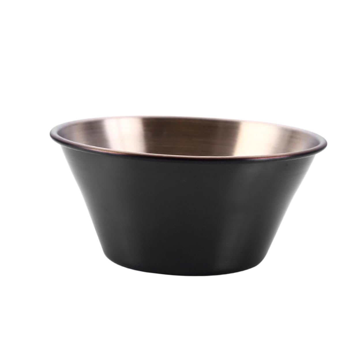 KICHOUSE 1pc 304 Flavor Dish Dipping Sauce Bowls Food Sauce Dish Soy Sauce Bowl Snack Dispenser Sauce Dipping Bowl Pasta Bowl Soy Sauce Dish Appetizer Plates Portion Cups Black re-usable