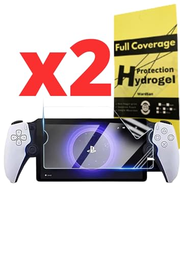 WardSan [2 Pieces for Sony Playstation PS5 Portal - Full 3D Hydrogel Screen Protector Films, Transparent/Green - Image 2