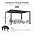10' x 12' Louvered Pergola, Outdoor Pergola with Metal Adjustable Louvered Roof & Gutter System, Hardtop Patio Gazebo for Backyard, Patio, Garden, Dark Gray