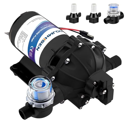 Image of RV Water Pump,6.5GPM 70PSI 12V DC Fresh Water Pump, Five Chamber Self-Priming Diaphragm Water Pump,Water Pressure Pump with Pressure Switch,for RV, Garden, Yacht, Camping，Marine.