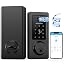 Iron Black Fingerprint Smart Door Lock