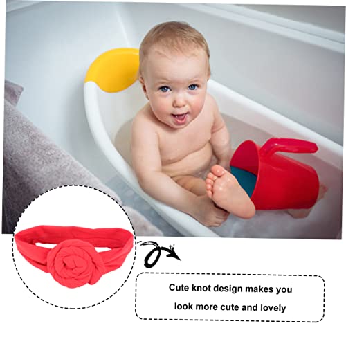 BESPORTBLE Elastic Red Bowknot Headband for Soft Cotton Hair Hoop Hair Accessories for Childrens Parties Birthdays Halloween and Daily Wear2