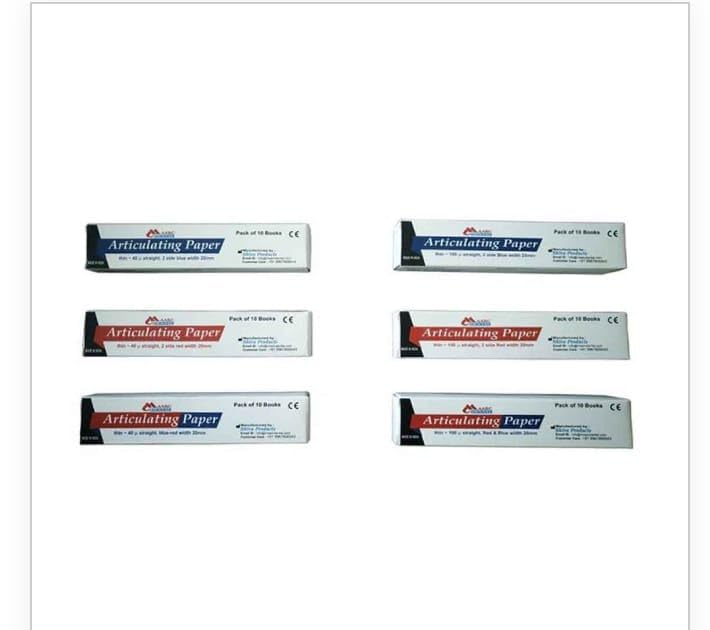 Maarc Articulating Paper dental use 10 booklet in one pack Red colour