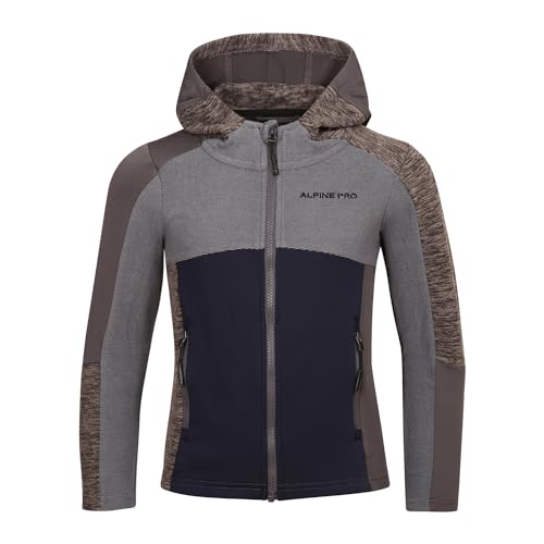 Alpine PRO GROTO Kinder Unisex Hoodie, Sweatjacke, Kapuzen Sweatshirt mit...
