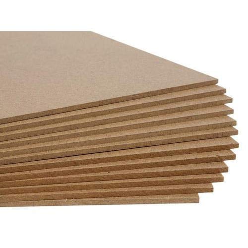 WOODCRAFT Wood MDF Board Sheets, 2mm Thickness, Size 12X12 inch - Pack of 6, Brown