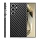 TF Skins Skin passend für Samsung Galaxy S24, S24 Plus, S24 Ultra. Aufkleber für die Rückseite und Seiten zum Schutz. (Carbon Schwarz, Galaxy S24 Ultra)
