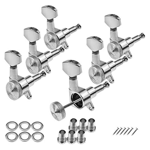1Set Chrome Locking Tuning Pegs Fits Electric Guitar Replacement 6R Right inline Cover
