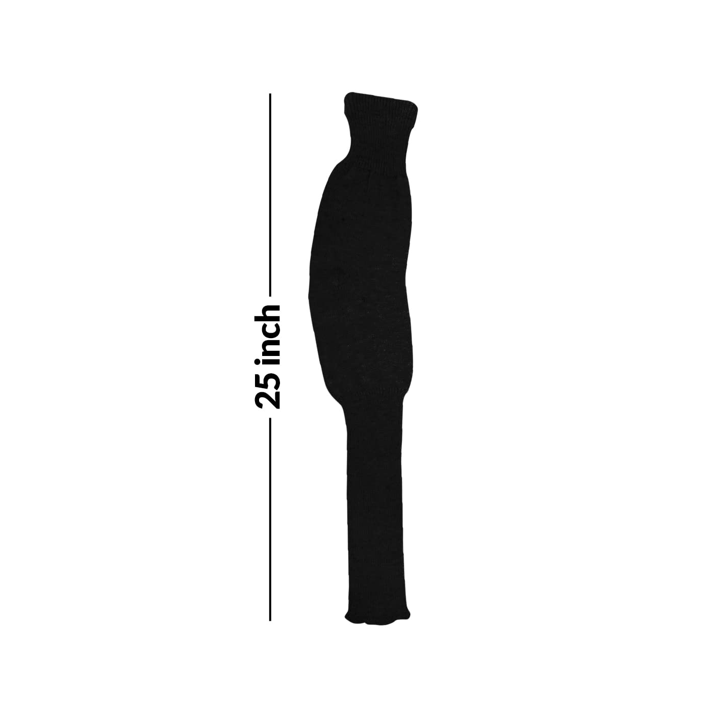 EKAN Warm Winter Woolen Long Leg Socks Knee Cover Leg Warmers for Men Women Dark Grey 1 Pair - Image 2 thumbnail