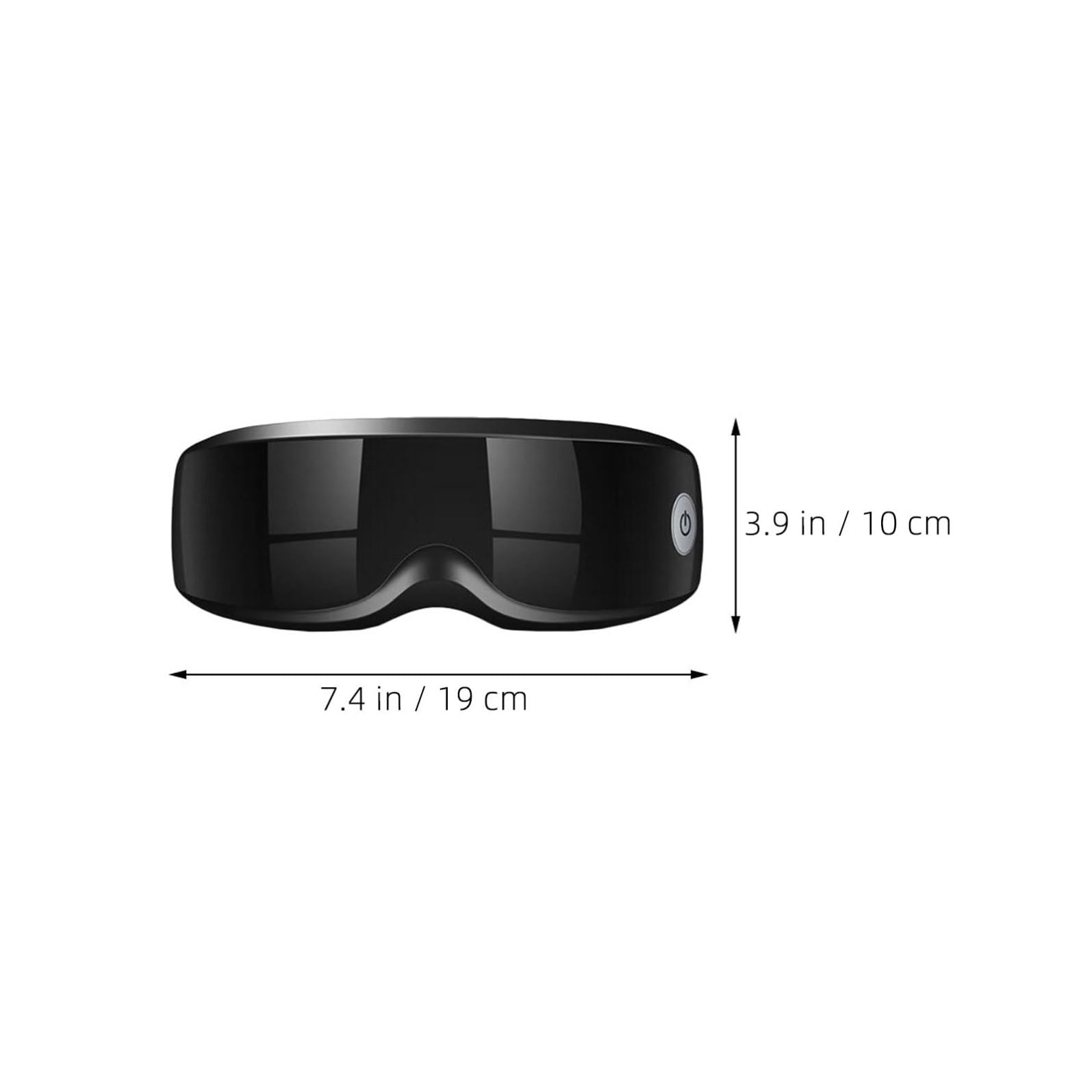 KOMBIUDA Masajeador Eléctrico de Ojos Banda Elástica Ajustable y Masaje Vibratorio para Aliviar la Fatiga Ocular Estrés Batería Recargable de 200mah