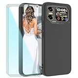 WISTFULNAI Handyhülle für Blackview Xplore 1 mit 3 Stück Bildschirmschutz,Black Silikon Hülle,Weiches TPU Kratzfestem Cover,für Blackview Xplore 1 Hülle - TH5