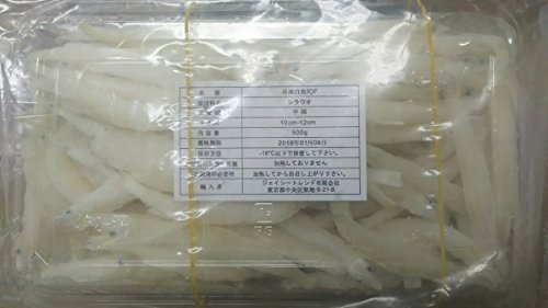 冷凍 白魚 IQF 500g (匹8-10p)×20P(P150-200匹) 加熱用 しらうお 業務用