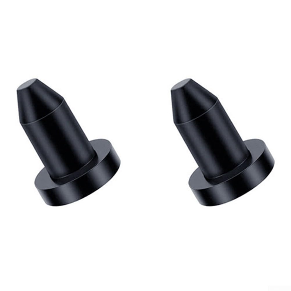 Eawfgtuw Paquete de 2 tapones de goma para agujeros de drenaje para barco de pesca en canoa, pieza de repuesto, sello de cubierta de agujero negro, 31 x 22 mm de diámetro, 12 mm