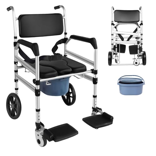 TooCust 4-in-1 Bariatric Shower Wheelchair