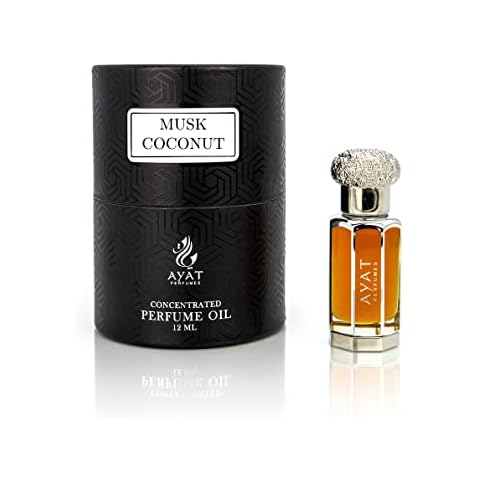 AYAT PERFUMES Extracto de Perfume 12ml Sin Alcohol Aroma Árabe Musk Coconut Cover