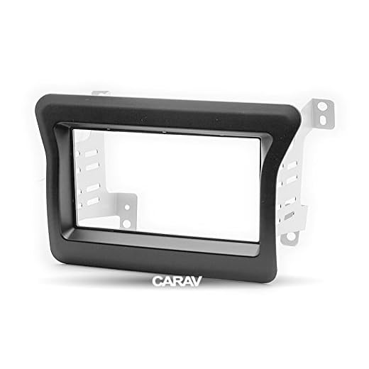 CARAV 11-705 2-DIN Marco de plástico para radio adaptador Dash rodeado Trim Kit de instalación