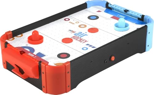 Image of Air Hockey Big Size Table with Electric Motor Fan | Indoor Game for Kids & Adults | Large Air Hockey Table Set with 2 Pushers & 2 Pucks | Family Fun Arcade Toy