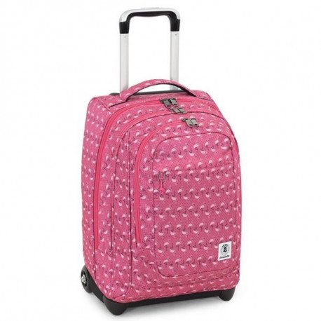 Zaino trolley invicta extra bump gift 45lt rosa