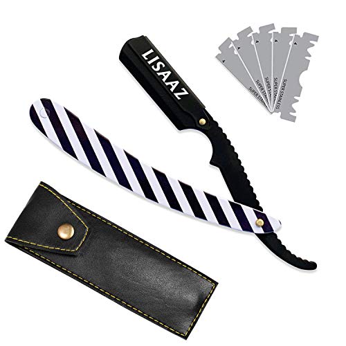 Black & White Barber Pole Handle | Straight Edge Barber Razor | Barber Razor | Barber Razor For Men | Straight Edge Razor | Barber Supplies Straight Razor by ''Lisaaz''