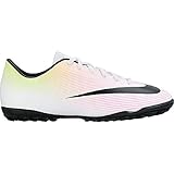  Nike Jr Mercurial Victory V TF, Botas de fútbol Unisex niños, Blanco (White/Black-Volt-Total Orange), 38 1/2