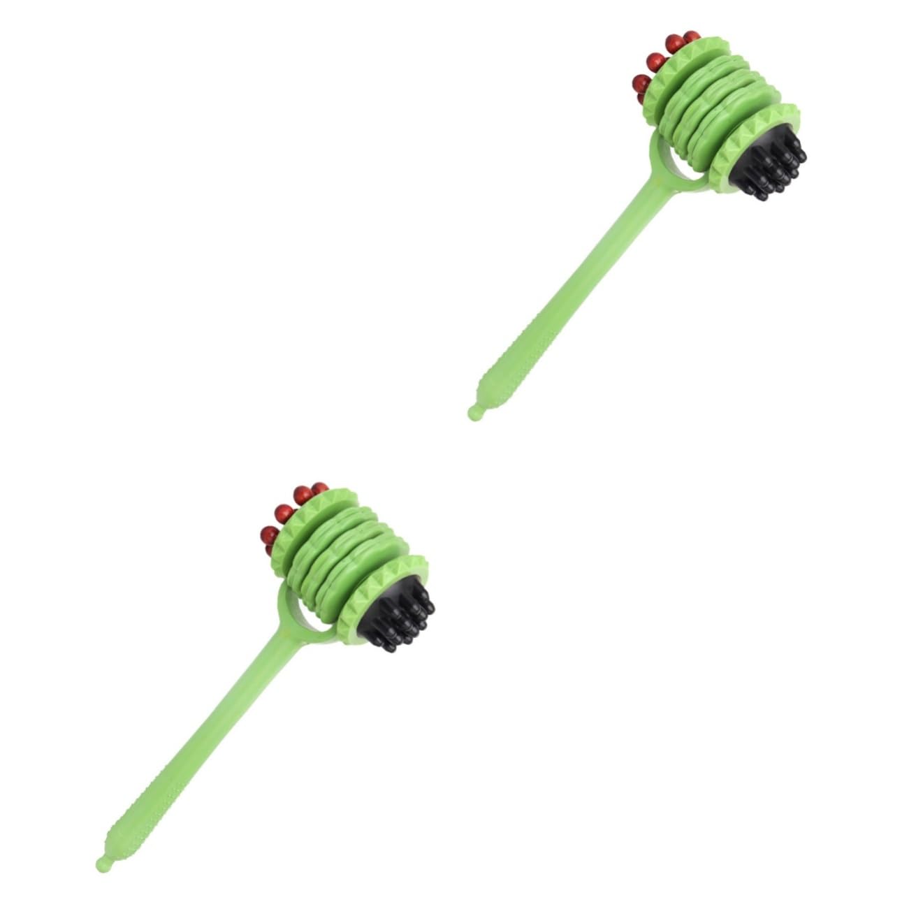 MAGICLULU 2 Pezzi Massaggiante Multifunzionale Per La Vita Del Corpo Strumento Per La Schiena E Le Gambe Abs Verde Confortevole