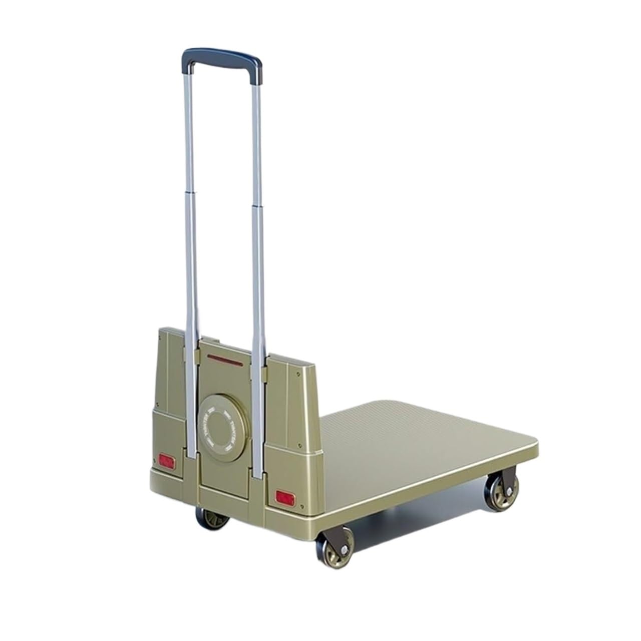 Garage Heavy Duty Trolley Folding Flatbed Hand Trucks Household Transport Trolley Cargo Trailer Vehicle Heavy Object Platform Hand Truck(Grün,40x59.5x91.5cm)