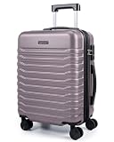 LIGHT FLIGHT Expandable Carry On Luggage 22x14x9 Airline Approved with Double Spinner Wheels...
