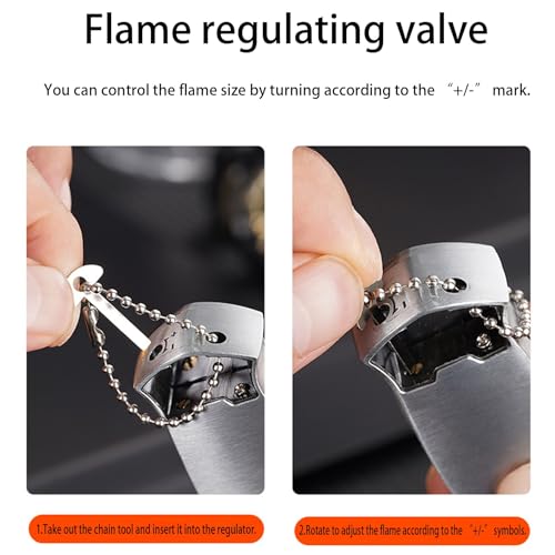 Encendedor de butano recargable con diseño resistente al viento miniatura 5