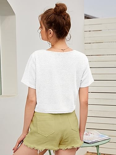 Image of Zilcon Bricks Womens Fashion Crop top for Woman Casual Short Sleeve Shirts for Woman | Women Fashion | Formal Shirts for Women