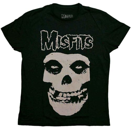 T-shirt Misfits noir à manches courtes imprimé Fiend de Rock Off pour homme et femme