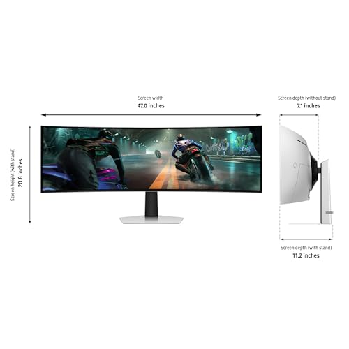 Image of Samsung LS49DG910SNXZA 49 Inch Odyssey Dual QHD 144Hz Curved Gaming Monitor with 5 Year Amber Protection Plan (2024)