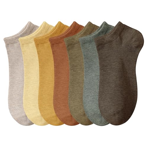 Image of Womens Ankle Socks Cotton No-Show Comfortable Low-Cut Liner Kraft Paper Gift Box