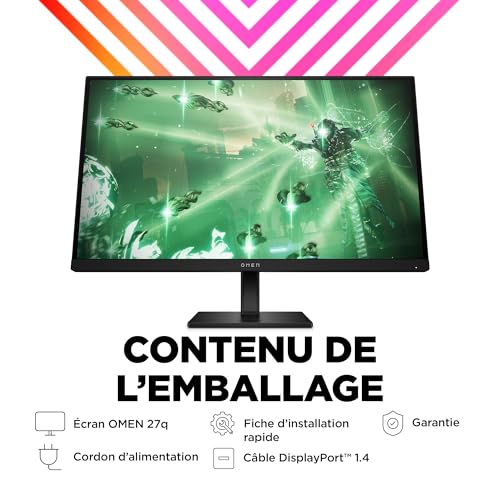 OMEN 27q Display Gaming 27" 165Hz 1ms QHD (2560x1440 Pixel, 16:9, antiriflesso, altezza regolabile, HDR, AMD Freesync Premium, altoparlanti integrati) - Monitor - Immagine 8