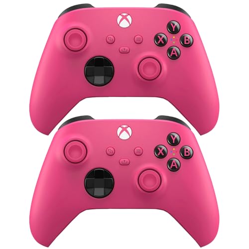 Image of Microsoft QAU-00082 Xbox Wireless Controller Deep Pink 2 Pack