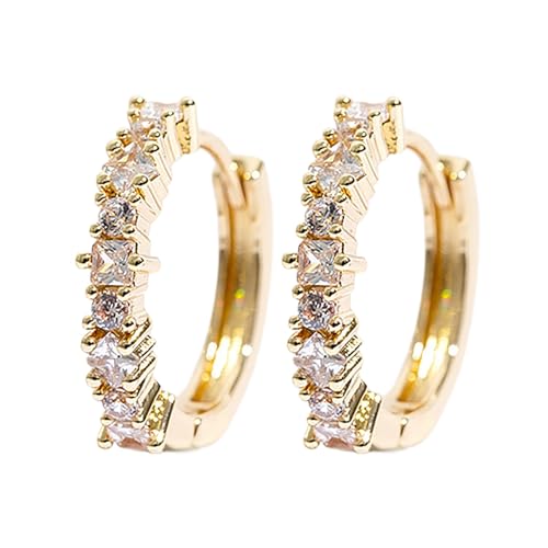 Pendientes de aro hipoalergénicos de plata de ley 925 para mujer, pequeños, dorados, para el día de la madre y el día de la madre, regalo de cumpleaños, ligeros, con perlas y lágrimas, talla única,