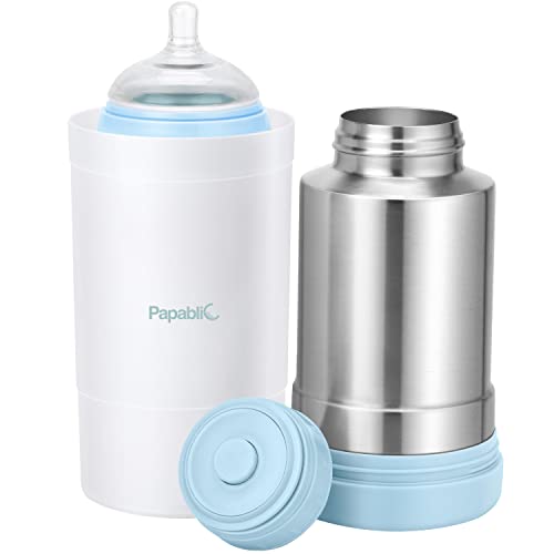 Image of Papablic Portable Travel Baby Bottle Warmer Plus with Large Capacity, 18 oz