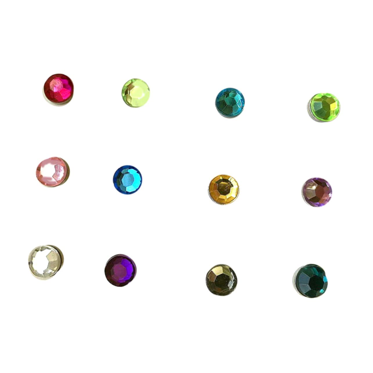 SOLUSTRE 12pcs Colorful Acrylic Magnetic Glass Markers Reusable Drink Identifiers for Parties Bars Weddings Premium Easy to Clean and Apply