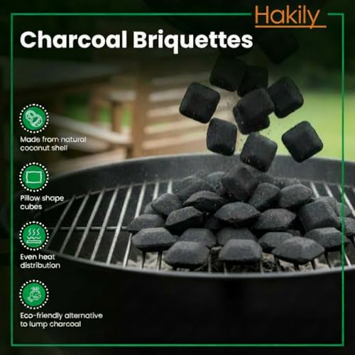 Image of Premium Charcoal Briquettes (All-Natural & Long-Lasting) Barbecue and Grill - for Coal for Cooking & Grilling| BBQ Koila for Camping & Cooking-2KG